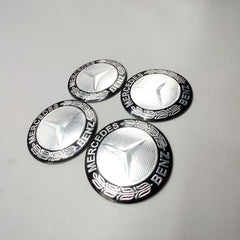 Universal 7.0mm Metal patri Wheel Logo in Premium Quality 4 Pcs Set