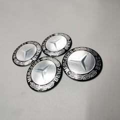 Universal 7.0mm Metal patri Wheel Logo in Premium Quality 4 Pcs Set