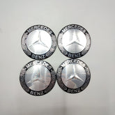 Universal 7.5mm Metal patri Wheel Logo in Premium Quality 4 Pcs Set