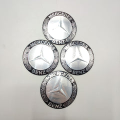 Universal 7.5mm Metal patri Wheel Logo in Premium Quality 4 Pcs Set