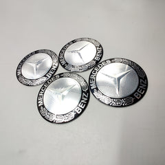 Universal 7.5mm Metal patri Wheel Logo in Premium Quality 4 Pcs Set
