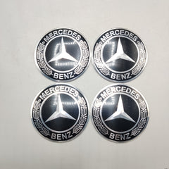 Universal 7.5mm Metal patri Wheel Logo in Premium Quality 4 Pcs Set