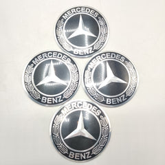 Universal 7.5mm Metal patri Wheel Logo in Premium Quality 4 Pcs Set