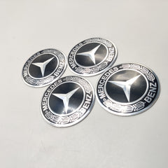 Universal 7.5mm Metal patri Wheel Logo in Premium Quality 4 Pcs Set