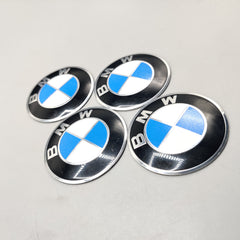 Universal 7.5mm Metal patri Wheel Logo in Premium Quality 4 Pcs Set