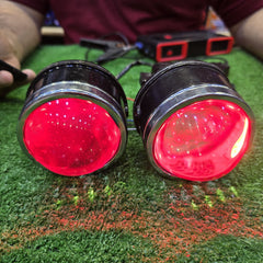 Universal LIUHAWK Bumper BI Xenon Projector Upgraded Version With RGB DRL And 100 watt LED Supported Chrome Ring 3.0 Lens