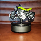 Universal Solar Harley Bike Car Perfume Air Freshener 360° Rotating Car Perfume Solar Energy Fragrance Car 1 Pc(Parrot Green)