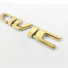1 Pc Universal Civic Gold Edition Logo In Premium Quality