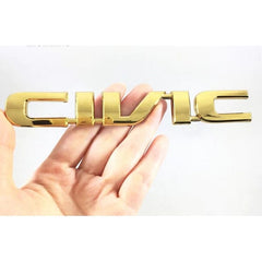 1 Pc Universal Civic Gold Edition Logo In Premium Quality