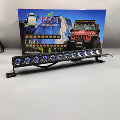 Universal 12 SMD American Chip Dual color 9D Len Bar Light For Car 1 Pc