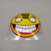 Premium Quality Custom Sticker Sheet For Car & Bike Embossed Style SMILE