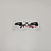 Premium Quality Custom Sticker Sheet For Car & Bike Embossed Style 4x4