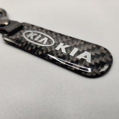 KIA Carbon Fiber Keychain With Metal Ring 1 Pc