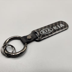 KIA Carbon Fiber Keychain With Metal Ring 1 Pc