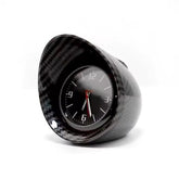 Universal Car Carbon Fiber Dashboard Analog Clock With Luminous Function In Premium Quality 1 Pc