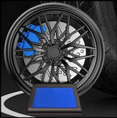 Universal Car Wheel AC Went Perfume Air Freshener 360° Rotating Car Perfume Fragrance 1 Pc(Blue)