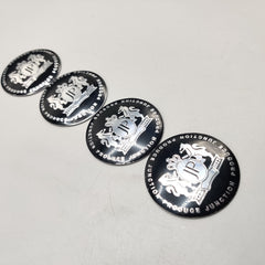 Universal 6.5mm Metal patri Wheel Logo in Premium Quality 4 Pcs Set