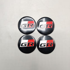 Universal 4.5mm Metal patri Wheel Logo in Premium Quality 4 Pcs Set