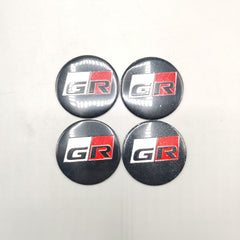 Universal 4.5mm Metal patri Wheel Logo in Premium Quality 4 Pcs Set