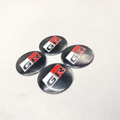 Universal 4.5mm Metal patri Wheel Logo in Premium Quality 4 Pcs Set