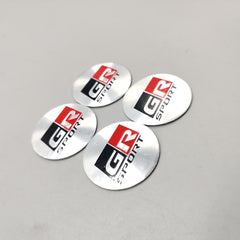 Universal 4.5mm Metal patri Wheel Logo in Premium Quality 4 Pcs Set