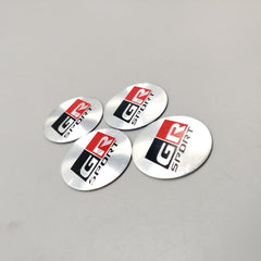 Universal 4.5mm Metal patri Wheel Logo in Premium Quality 4 Pcs Set