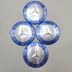 Universal 7.5mm Metal patri Wheel Logo in Premium Quality 4 Pcs Set