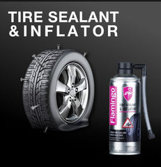 Universal Flamingo Tire Repairing Liquid Tire Sealer Inflator 1 Pc