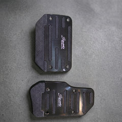 Sports Non-Slip Foot Pedal Aluminum Cover Automatic Brake Accelerator Car Interior Accessories Black