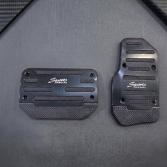 Sports Non-Slip Foot Pedal Aluminum Cover Automatic Brake Accelerator Car Interior Accessories Black