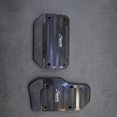 Sports Non-Slip Foot Pedal Aluminum Cover Automatic Brake Accelerator Car Interior Accessories Black