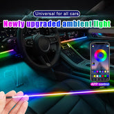 Car Dashboard Interior Light Dynamic Colour EL Wire With Mobile Operated And Remote Control