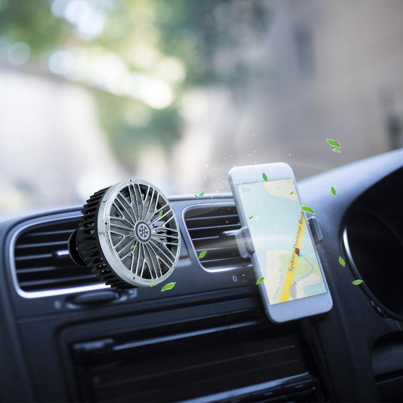 Portable Mini Car Fans Auto Air Vent Clip Fan & 3 Speeds Usb Fans Quiet Small Desktop Fan