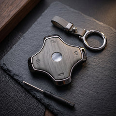 Dongfeng Elite Series Metallic Car Key Case Luxury Zinc Alloy Protection Case(Grey)