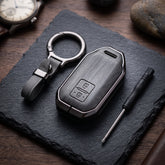 Suzuki Fronx 2026 Model Elite Series Metallic Car Key Case Luxury Zinc Alloy Protection Case(Grey)