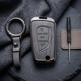 Corolla 2015 Grandy Model Elite Series Metallic Car Key Case Luxury Zinc Alloy Protection Case(Grey)