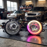 Honda Fog Lamps Shell With Angel Eye RGB Rings In Normal Quality 2 Pcs Set