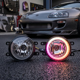 Honda Fog Lamps Shell With Angel Eye RGB Rings In A+ Premium Quality 2 Pcs Set