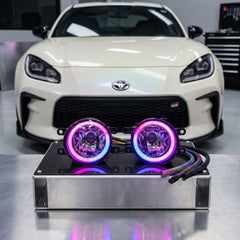 Toyota Fog Lamps Shell With Angel Eye RGB Rings In A+ Premium Quality 2 Pcs Set