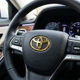 Universal Toyota Steering Logo Gold Edition In Premium Quality