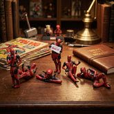 Universal 6 in 1 Cool Resin Character Plastic Statue Car Interior Decoration Accessories