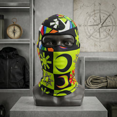 2 Pcs Set Universal Full Elastic Printed Face Mask in Premium Quality