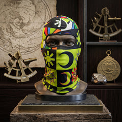 2 Pcs Set Universal Full Elastic Printed Face Mask in Premium Quality