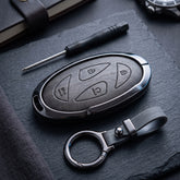 Tucson 2025 Elite Series Metallic Car Key Case Luxury Zinc Alloy Protection Case(Grey)