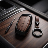 Haval H6 2025 Model Elite Series Metallic Car Key Case Luxury Zinc Alloy Protection Case(Brown)