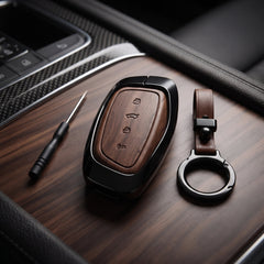 Haval H6 2025 Model Elite Series Metallic Car Key Case Luxury Zinc Alloy Protection Case(Brown)