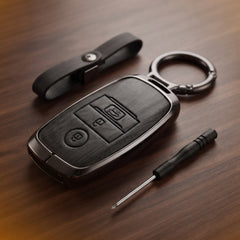 KIA Sportage Old 2020 Model Elite Series Metallic Car Key Case Luxury Zinc Alloy Protection Case(Black)