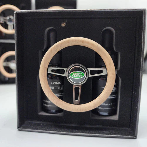 Land Rover Mini Steering Wheel Car perfume Long lasting Fragrance For AC Grill Circle Shape Air Conditioner