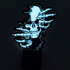 DEVIL SKULL LED Car Window Sticker Windshield Electric Safety Decal Decoration Sticker Auto 1 Pc