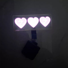 Broken Heart LED Car Window Sticker Windshield Electric Safety Decal Decoration Sticker Auto 1 Pc